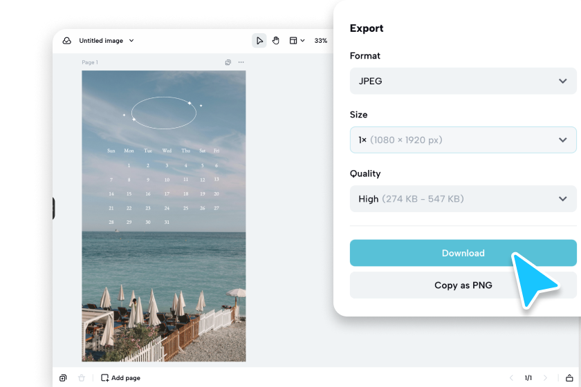 Download your calendar